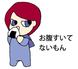 Obstinate girl Monchan sticker #9287775