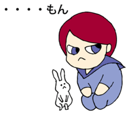 Obstinate girl Monchan sticker #9287782