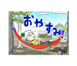 Fuji 5 lakes girls sticker. sticker #9288950