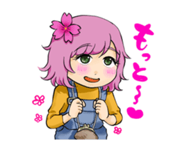 Fuji 5 lakes girls sticker. sticker #9288956