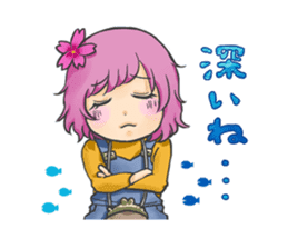 Fuji 5 lakes girls sticker. sticker #9288957