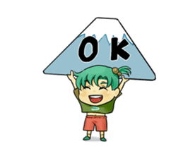 Fuji 5 lakes girls sticker. sticker #9288973