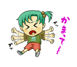 Fuji 5 lakes girls sticker. sticker #9288974