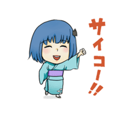 Fuji 5 lakes girls sticker. sticker #9288976