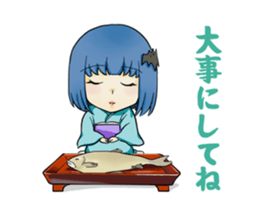 Fuji 5 lakes girls sticker. sticker #9288979