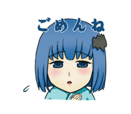 Fuji 5 lakes girls sticker. sticker #9288980