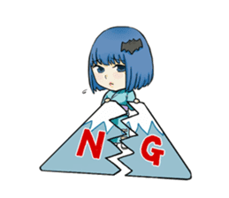 Fuji 5 lakes girls sticker. sticker #9288982