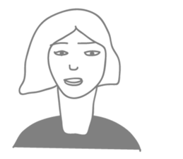 Gray people sticker #9289760