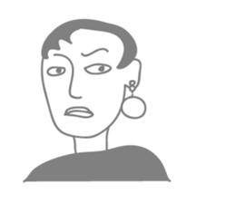 Gray people sticker #9289761