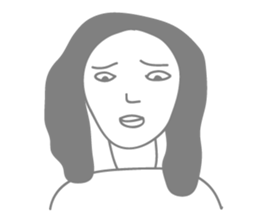 Gray people sticker #9289762