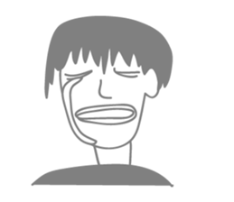 Gray people sticker #9289763