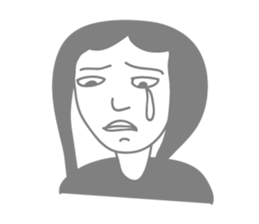 Gray people sticker #9289772