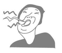 Gray people sticker #9289776