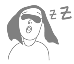 Gray people sticker #9289788