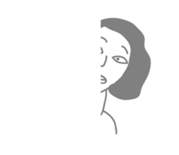 Gray people sticker #9289789