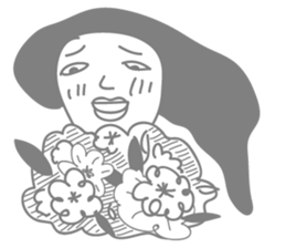 Gray people sticker #9289795