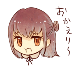 caramel girl sticker #9289841