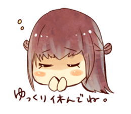 caramel girl sticker #9289847