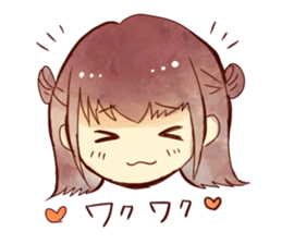 caramel girl sticker #9289854