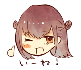 caramel girl sticker #9289856