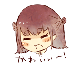 caramel girl sticker #9289858