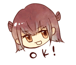 caramel girl sticker #9289866