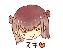 caramel girl sticker #9289874