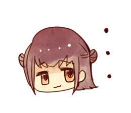 caramel girl sticker #9289877