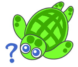 Cute Tortoises Family sticker #9290403