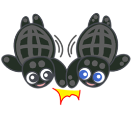 Cute Tortoises Family sticker #9290406