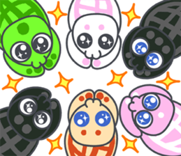 Cute Tortoises Family sticker #9290415