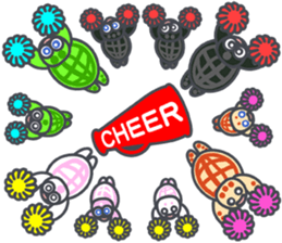 Cute Tortoises Family sticker #9290426