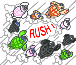 Cute Tortoises Family sticker #9290427