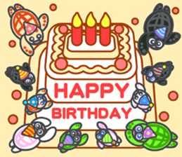 Cute Tortoises Family sticker #9290433