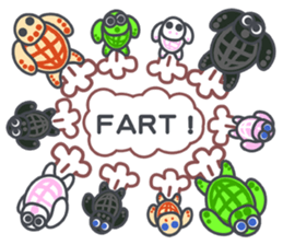 Cute Tortoises Family sticker #9290434