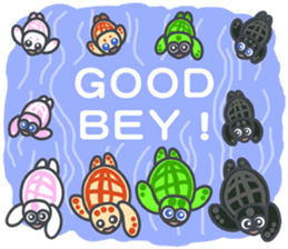 Cute Tortoises Family sticker #9290439