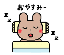 Every day of the Loose rabbit and kuma sticker #9290628