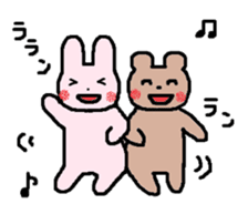 Every day of the Loose rabbit and kuma sticker #9290639