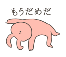 A sticker of rabbit in bad condition sticker #9291321