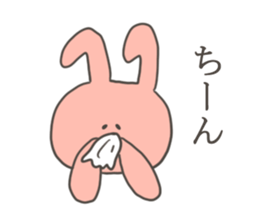 A sticker of rabbit in bad condition sticker #9291325