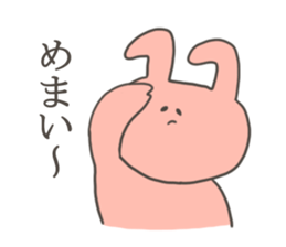 A sticker of rabbit in bad condition sticker #9291329