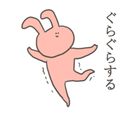 A sticker of rabbit in bad condition sticker #9291330