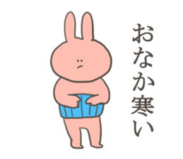 A sticker of rabbit in bad condition sticker #9291332