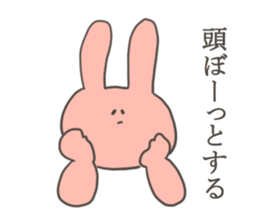 A sticker of rabbit in bad condition sticker #9291334