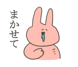 A sticker of rabbit in bad condition sticker #9291345