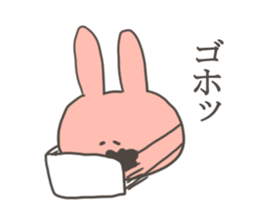 A sticker of rabbit in bad condition sticker #9291347