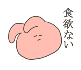 A sticker of rabbit in bad condition sticker #9291348