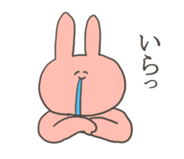 A sticker of rabbit in bad condition sticker #9291352