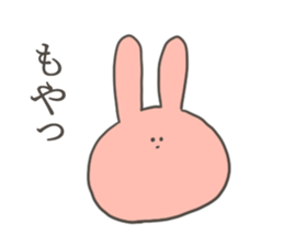 A sticker of rabbit in bad condition sticker #9291353