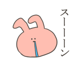 A sticker of rabbit in bad condition sticker #9291355